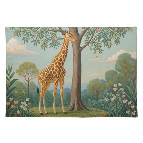 Giraffes Canopy Cloth Placemat