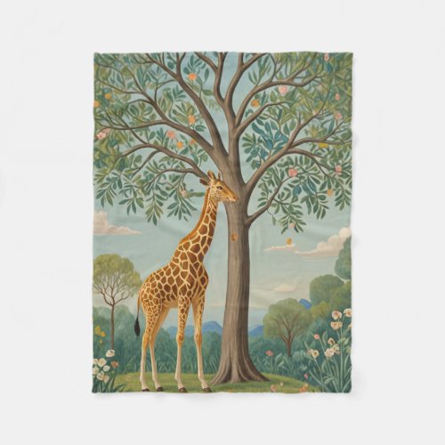 Giraffes Canopy Fleece Blanket