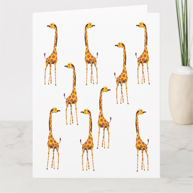 Giraffes Card (Front)