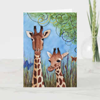 Giraffes Card