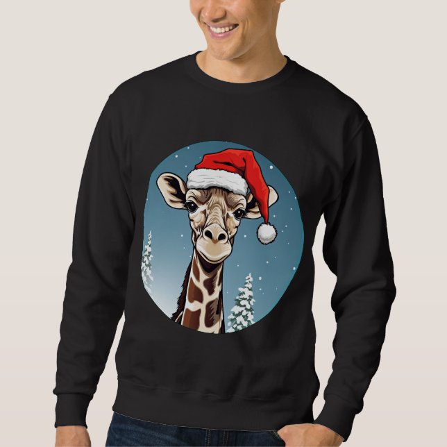 Giraffes Christmas Sweatshirt (Front)
