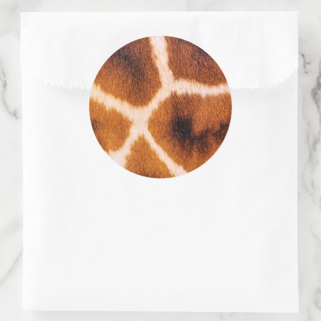 GIRAFFES CLASSIC ROUND STICKER (Bag)