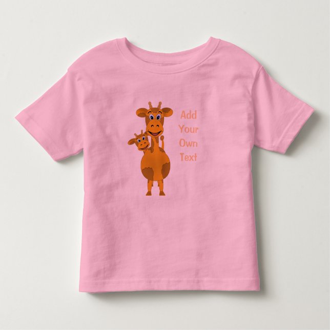 Giraffes Customize Toddler T-shirt (Front)