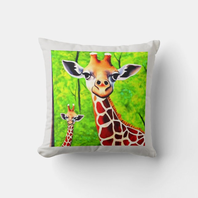Giraffe's eye throw pillow (Front)