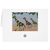 Giraffes Family Habitat Cards (Back Horizontal)