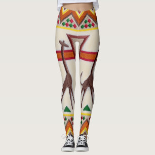 Giraffes in Africa Leggings