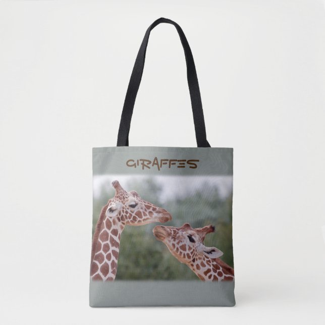 Giraffes in Love All Over Print Bag (Front)