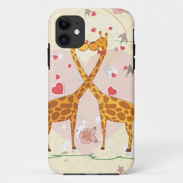 Giraffes in Love Case-Mate iPhone Case (Back)