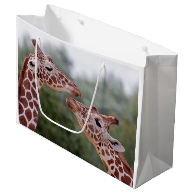 Giraffes in Love Gift Bag (Front Angled)
