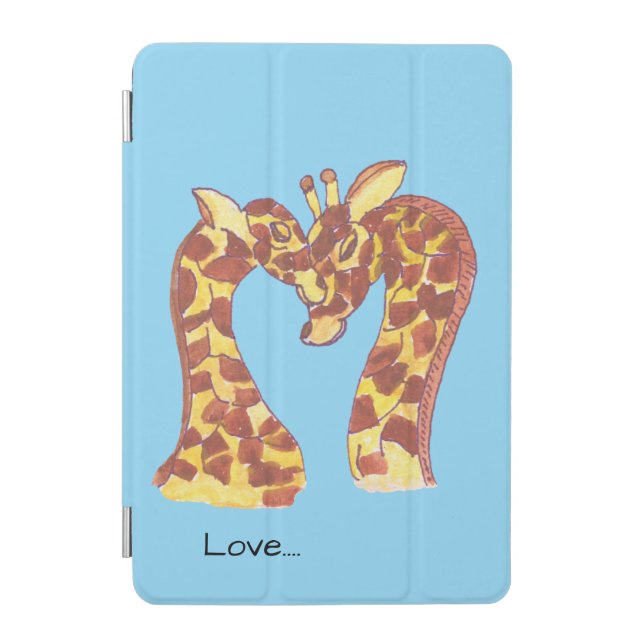 Giraffes in Love iPad Mini Cover (Front)
