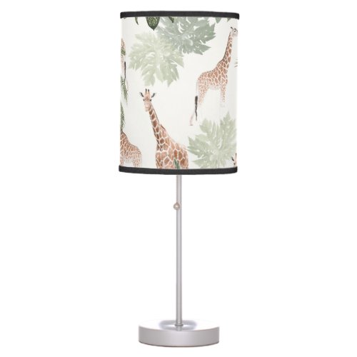 Giraffes in the Jungle 1 kids wall decor art Table Lamp