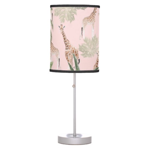 Giraffes in the Jungle 2 kids wall decor art Table Lamp