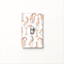 Giraffes Jungle Nursery Room Cute Whimsical Light Switch Cover