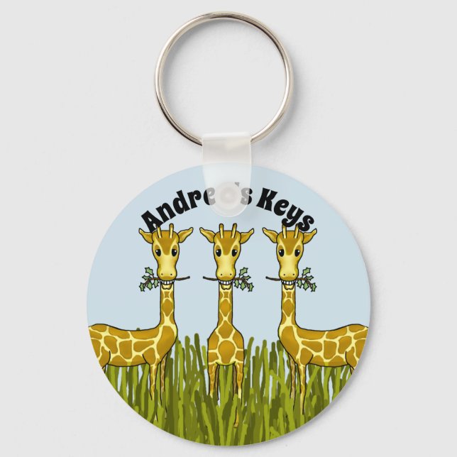 Giraffes Key Chain (Front)