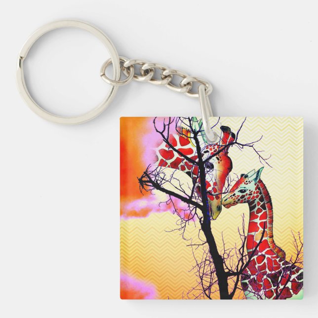 Giraffes Keychain (Front)