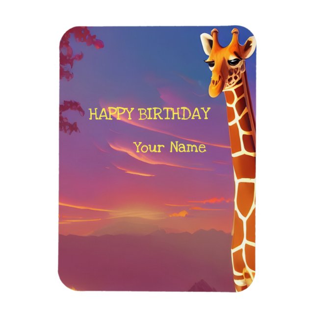  Giraffes  Magnet (Vertical)