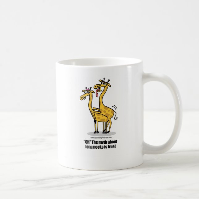 giraffes mating, giraffes boinking coffee mug (Right)