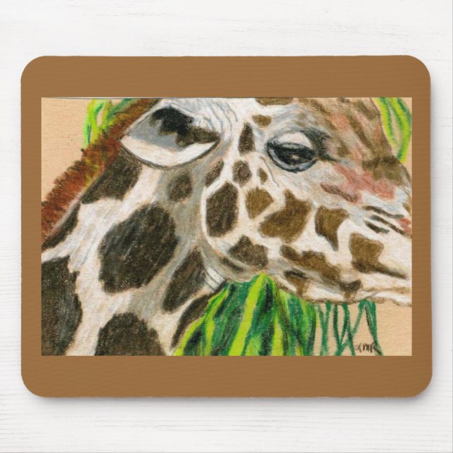 giraffes mouse pad (Front)