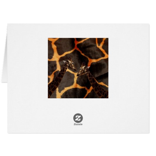 Giraffes On Giraffe Background, (Back Horizontal)