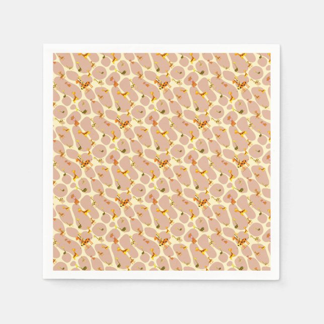 Giraffes Paper Napkins (Front)