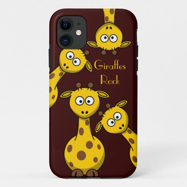 Giraffes Rock - Customize Text  Option Case-Mate iPhone Case (Back)
