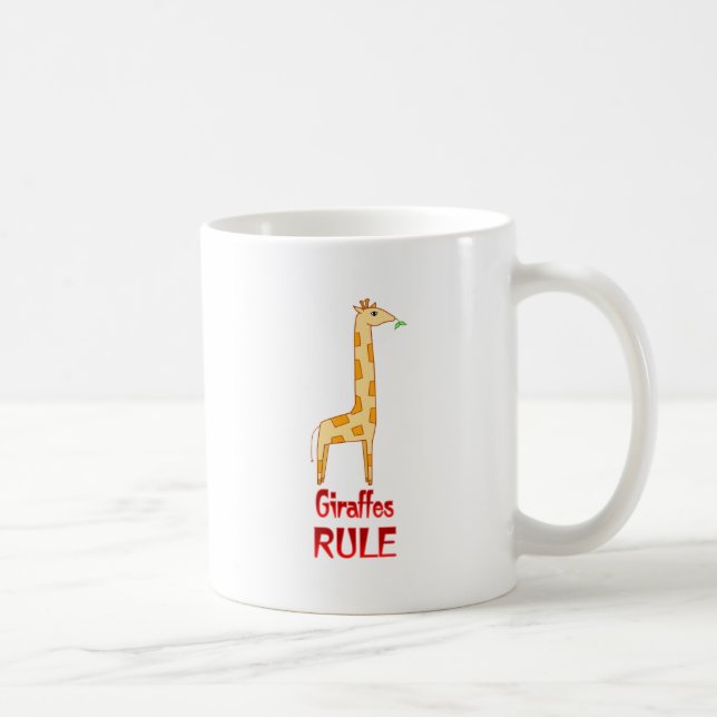 Giraffes Rule Coffee Mug (Right)