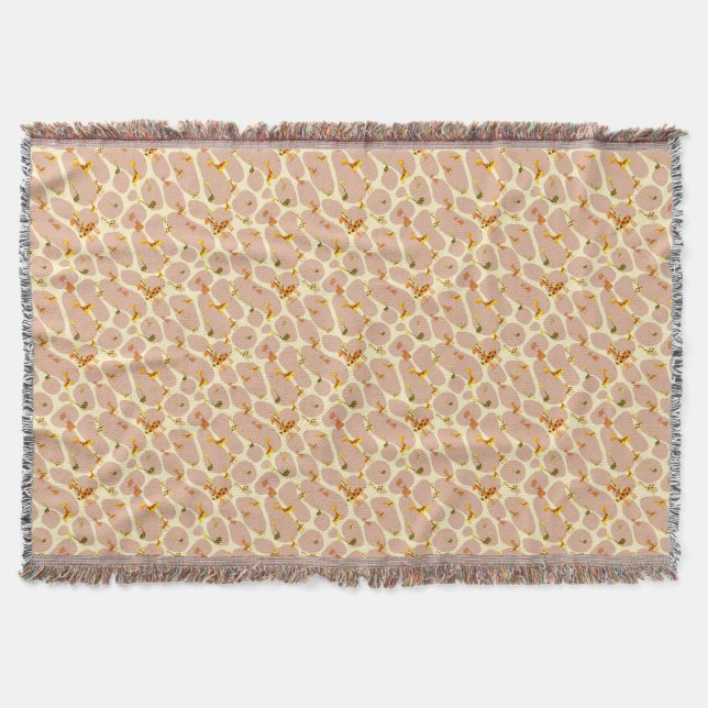 Giraffes Throw Blanket (Front)