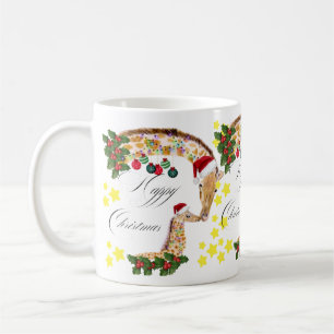 Giraffes wishing you a happy Christmas Coffee Mug