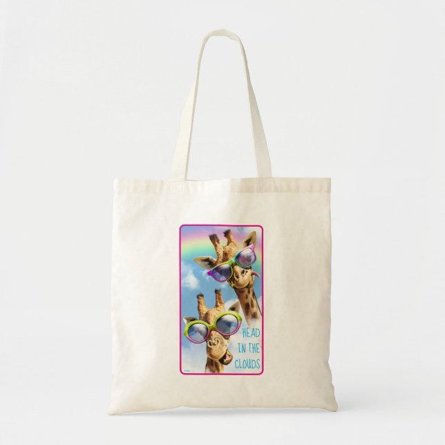 Giraffes With Sunglasses Tote Bag (Front)