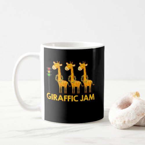 Giraffic Jam Cute Giraffe Traffic Light Coffee Mug