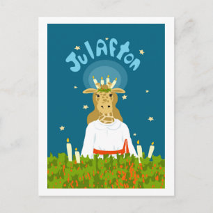 Girafton Julafton Postcard