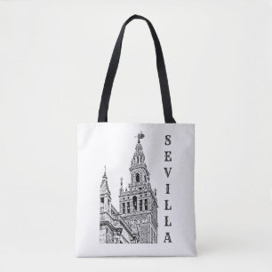 Giralda Sevilla Cathedral. Andalusia, Spain. Tote Bag