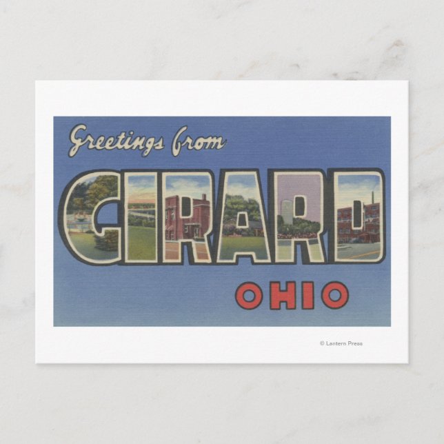 Girard, OhioLarge Letter ScenesGirard, OH Postcard (Front)