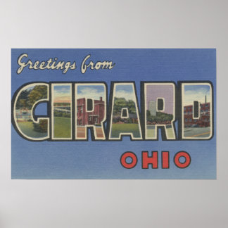 Girard, OhioLarge Letter ScenesGirard, OH Poster