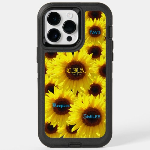 Girasol Sunny Defender Series Shown  Sunflowers  OtterBox iPhone 14 Pro Max Case
