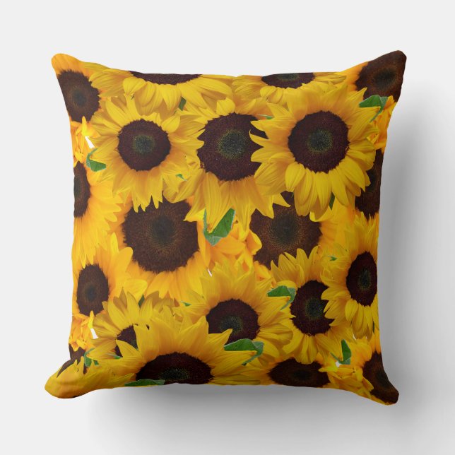 girasoles throw pillow (Front)