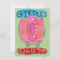 Girdles For Sale Greeting Card - Funny Fashion