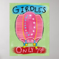 Girdles For Sale Poster Wall Art - Funny Fashion