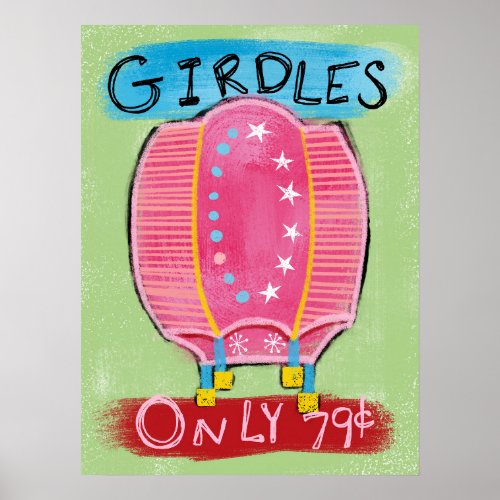 Girdles For Sale Poster Wall Art _ Funny Fashion