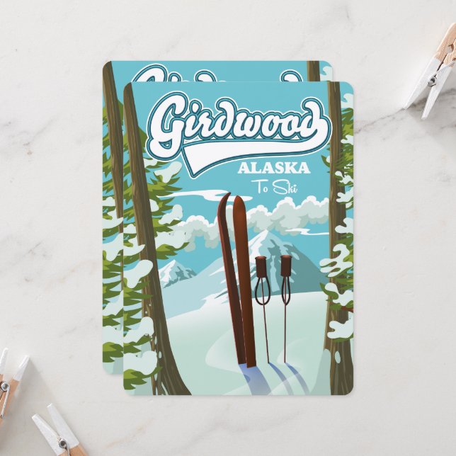 Girdwood Alaska to ski (Front/Back In Situ)