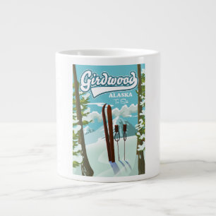 Girdwood Alaska to ski Giant Coffee Mug