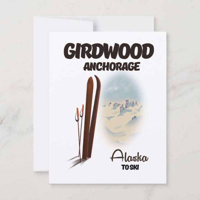 Girdwood anchorage Alaska ski poster (Front)