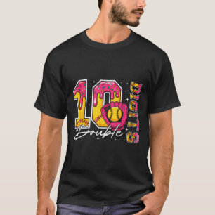 Girl 10 Double Digits 10th Birthday Ice Cream Soft T-Shirt