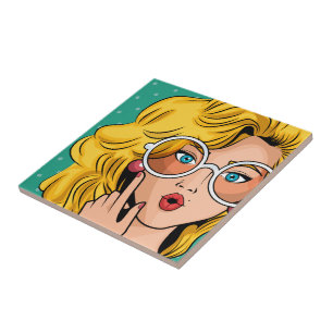 Girl #1 ceramic tile