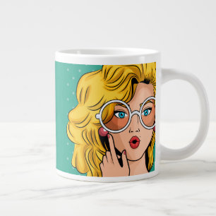 Girl #1 giant coffee mug