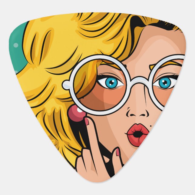 Girl #1 guitar pick (Front)