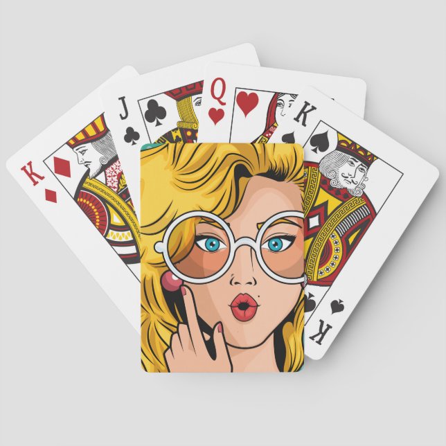 Girl #1 poker cards (Back)