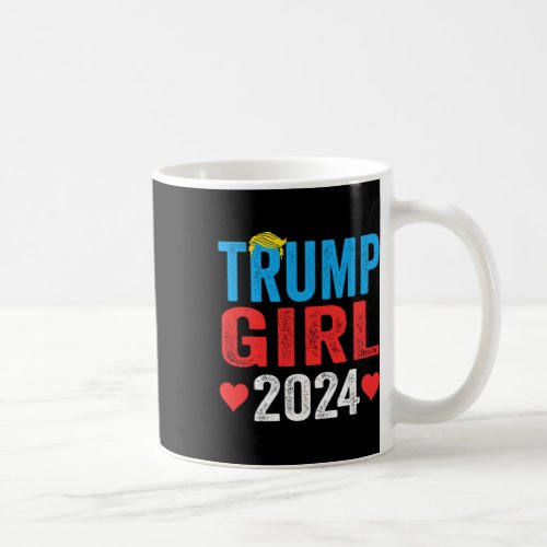 Girl 2024 Shirts Cute Trump Flag Women Girls Kids  Coffee Mug