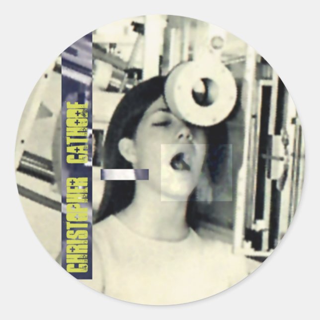 girl 2 CC Classic Round Sticker (Front)