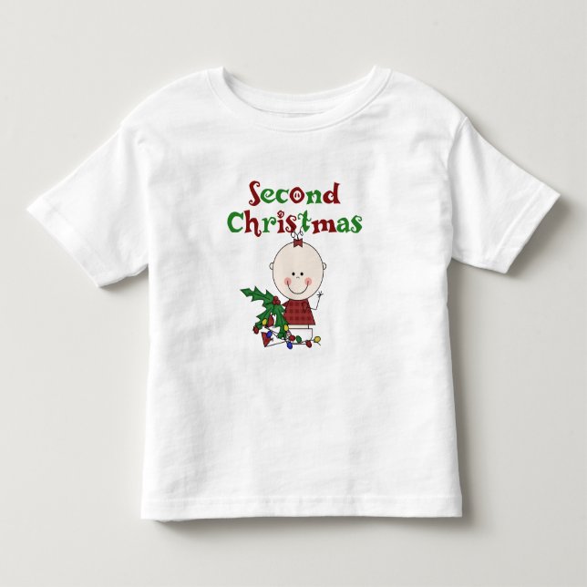 Girl 2nd Christmas Kids Baby Holidays Toddler T-shirt (Front)